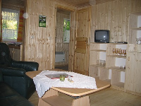 Wohnzimmer mit Ausziehcouch